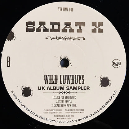 Sadat X : Wild Cowboys UK Album Sampler (12", Promo, Smplr)