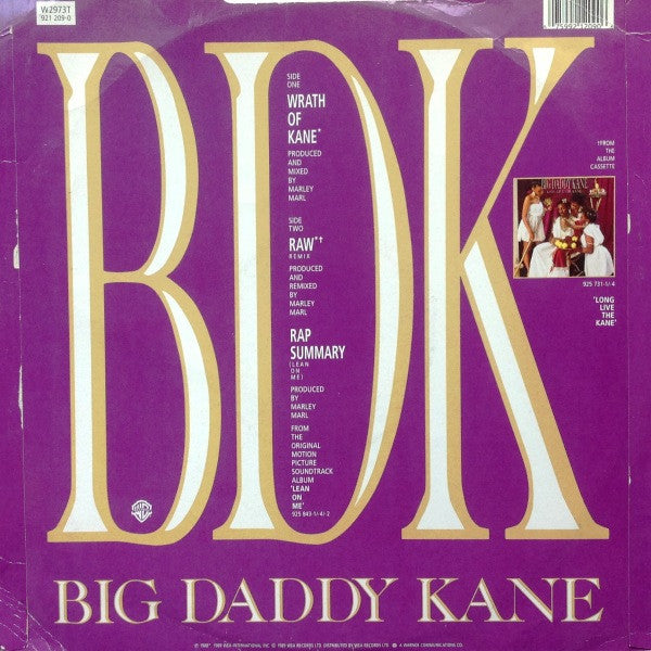 Big Daddy Kane : Wrath Of Kane (12")