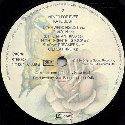 Kate Bush : Never For Ever (LP, Album)