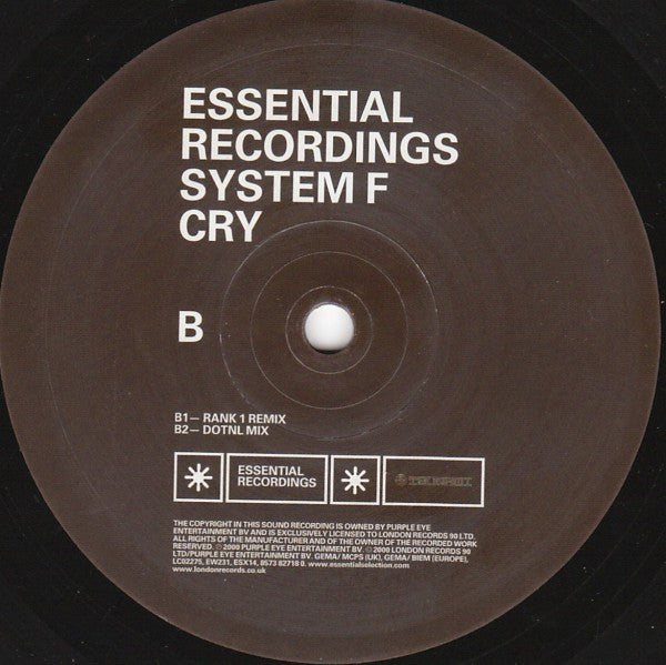 System F : Cry (12")