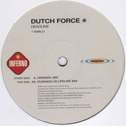 Dutch Force : Deadline (12", Single)