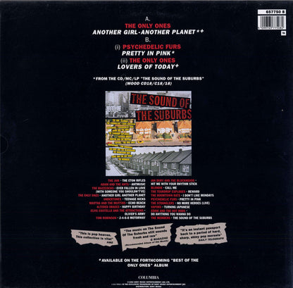 The Only Ones / The Psychedelic Furs : Another Girl - Another Planet / Lovers Of Today / Pretty In Pink (12", S/Edition, Red)