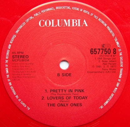 The Only Ones / The Psychedelic Furs : Another Girl - Another Planet / Lovers Of Today / Pretty In Pink (12", S/Edition, Red)