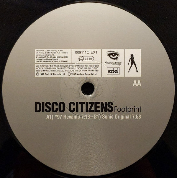 Disco Citizens : Footprint (12")