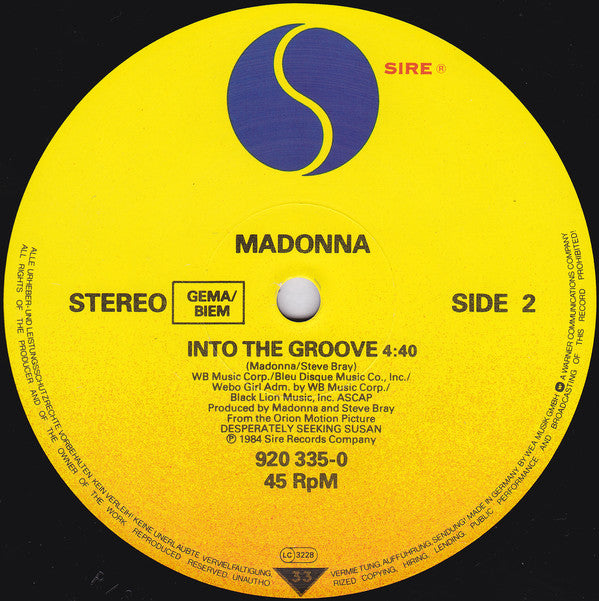 Madonna : Angel (12", Maxi)