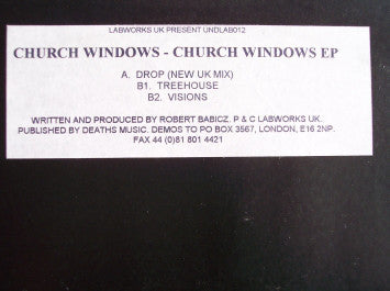 Church Windows* : Church Windows EP (10", EP, W/Lbl)
