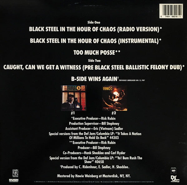 Public Enemy : Black Steel In The Hour Of Chaos (12")