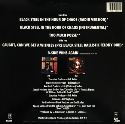 Public Enemy : Black Steel In The Hour Of Chaos (12")