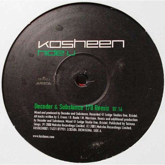 Kosheen : Hide U (Decoder & Substance Remixes) (12")