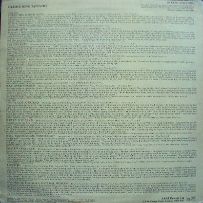 Carole King : Tapestry (LP, Album)