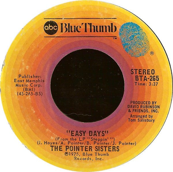 Pointer Sisters : How Long (Betcha' Got A Chick On The Side) (7", Styrene, Ter)