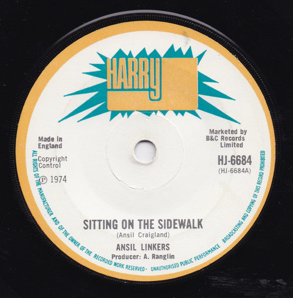 Ansil Linkers* : Sitting On The Sidewalk (7", Single)