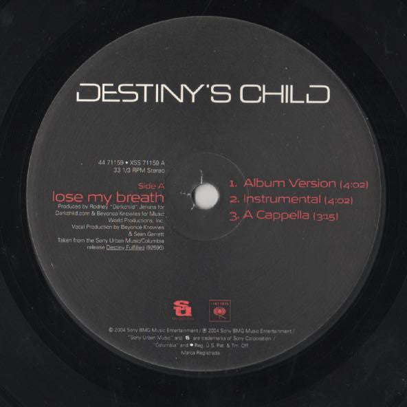 Destiny's Child : Lose My Breath (12")