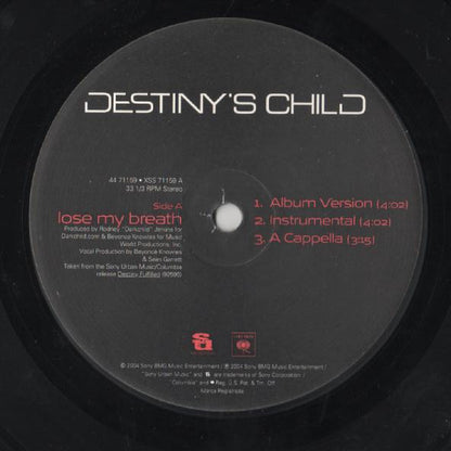 Destiny's Child : Lose My Breath (12")