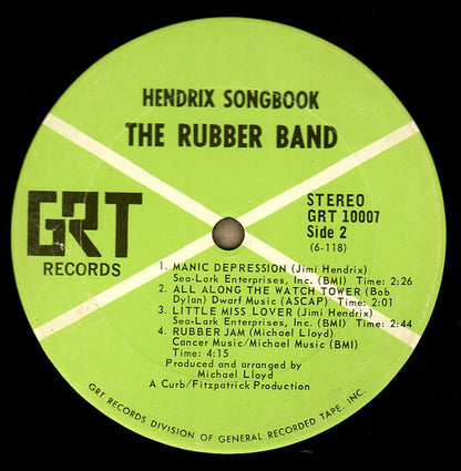 The Rubber Band : Hendrix Songbook (LP, Album)