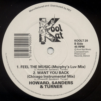 Howard*, Sanders* & Turner* : Feel The Music (12")