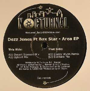 Dezz Jones Ft Bax Star : Area EP (12", EP)