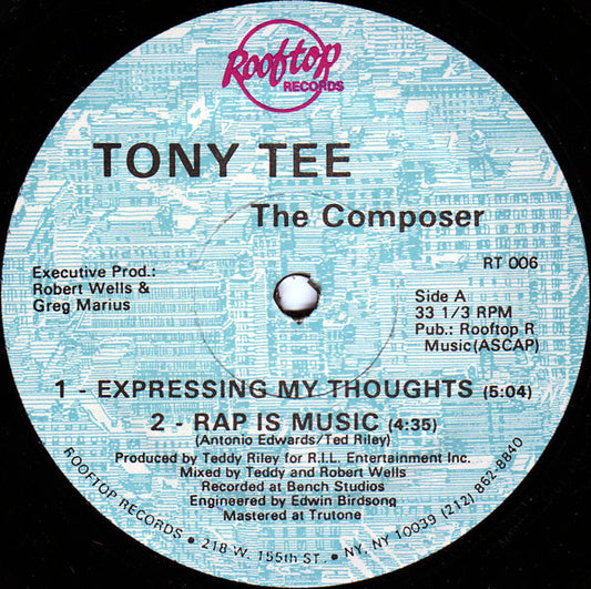 Tony Tee The Composer* : Expressing My Thoughts (12")