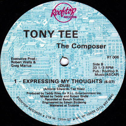 Tony Tee The Composer* : Expressing My Thoughts (12")