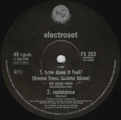 Electroset : How Does It Feel? (12")