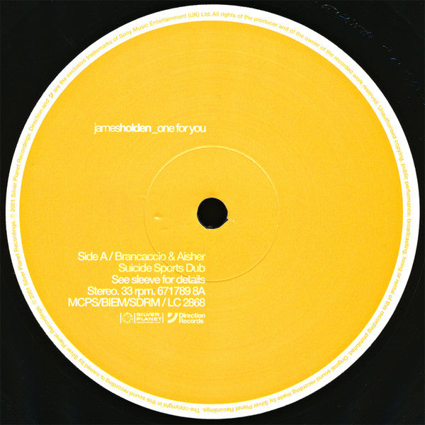 James Holden : One For You (12")