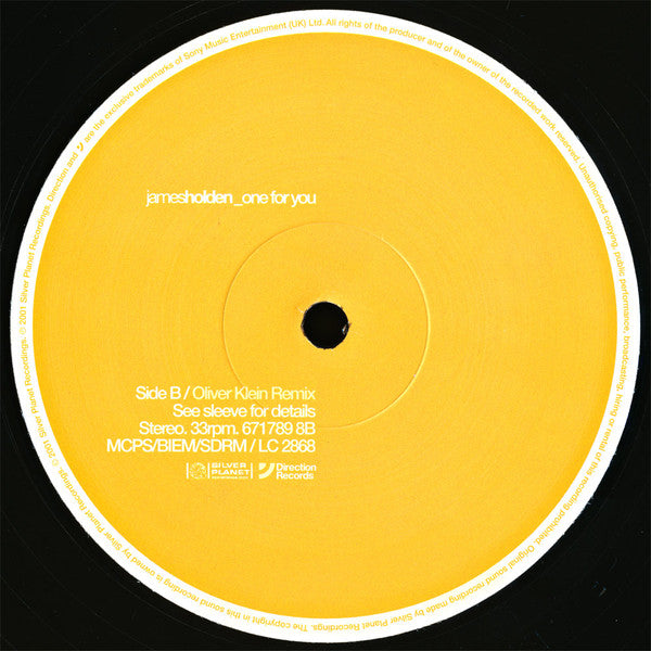 James Holden : One For You (12")