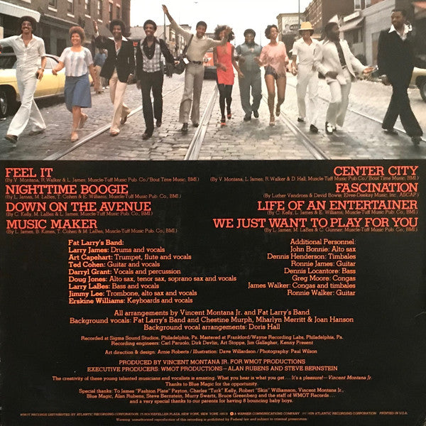 Fat Larry's Band : Feel It (LP, Album, PRC)