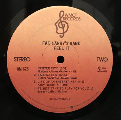 Fat Larry's Band : Feel It (LP, Album, PRC)