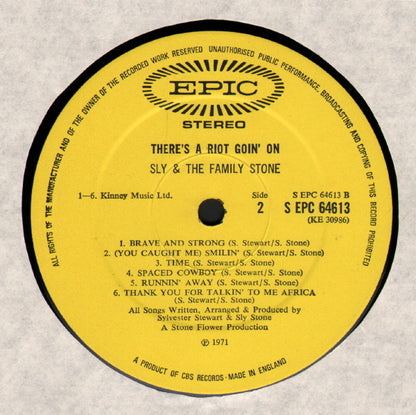 Sly & The Family Stone : There's A Riot Goin' On (LP, Album + 7", Promo)