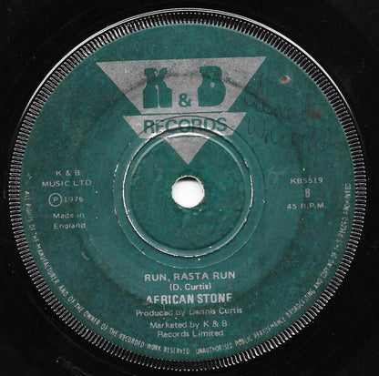 African Stone : Run, Rasta Run (7", Single)