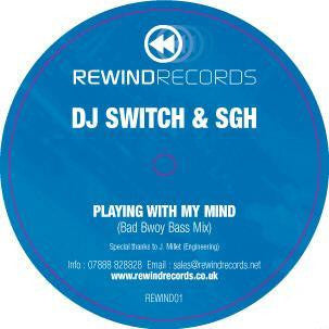 DJ Switch (2) & SGH (2) : Playing With My Mind (12", S/Sided)