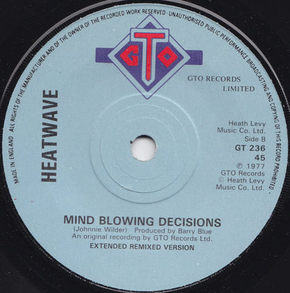 Heatwave : Always And Forever (7", Single)