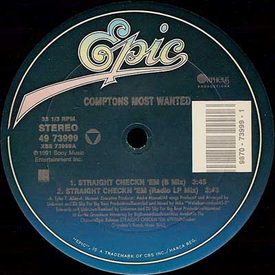 Comptons Most Wanted* : Straight Checkn 'Em (Special 12" Mixes) (12")