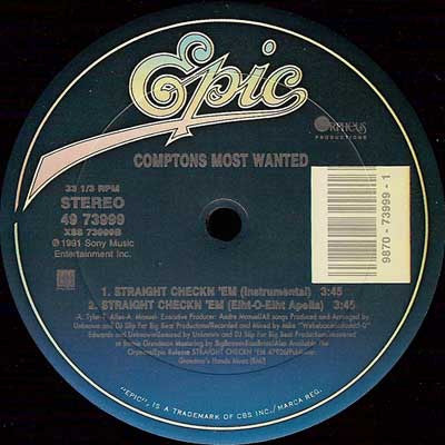 Comptons Most Wanted* : Straight Checkn 'Em (Special 12" Mixes) (12")