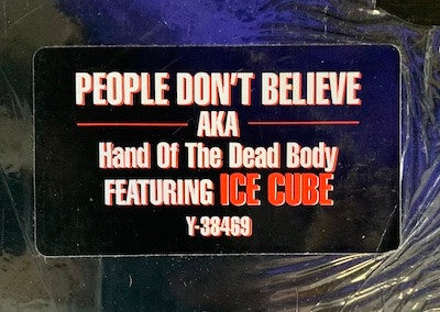 Scarface (3) : People Don't Believe aka Hand Of The Dead Body (12")