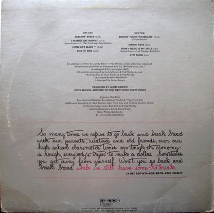 Fred & The New J.B.'s : Breakin' Bread (LP, Album, All)