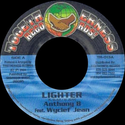 Anthony B Featuring Wyclef Jean : Lighter (7")