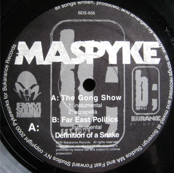 Maspyke : The Gong Show (12")