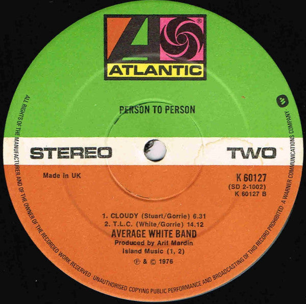 Average White Band : Person To Person (2xLP, Album)
