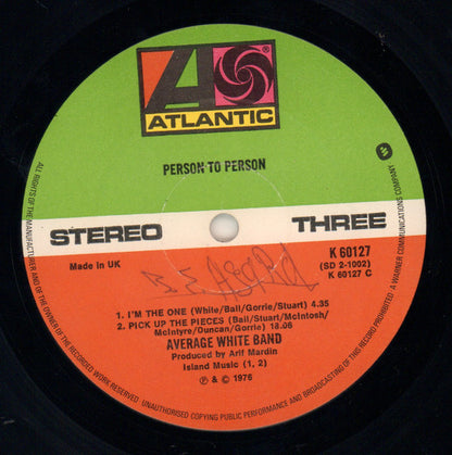 Average White Band : Person To Person (2xLP, Album)