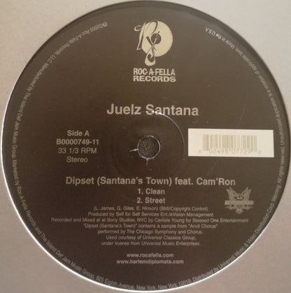 Juelz Santana : Dipset (Santana's Town) (12")