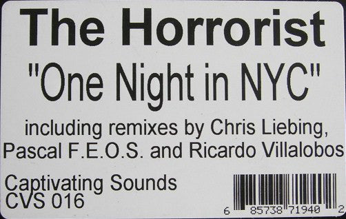 The Horrorist : One Night In NYC (12")
