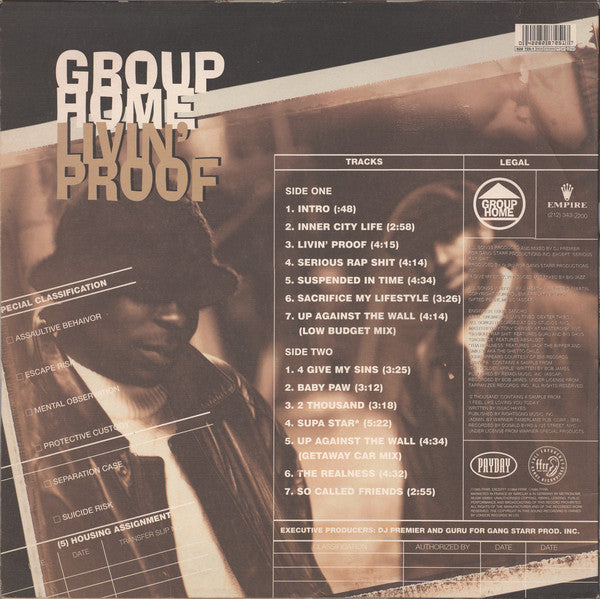 Group Home : Livin' Proof (LP, Album)