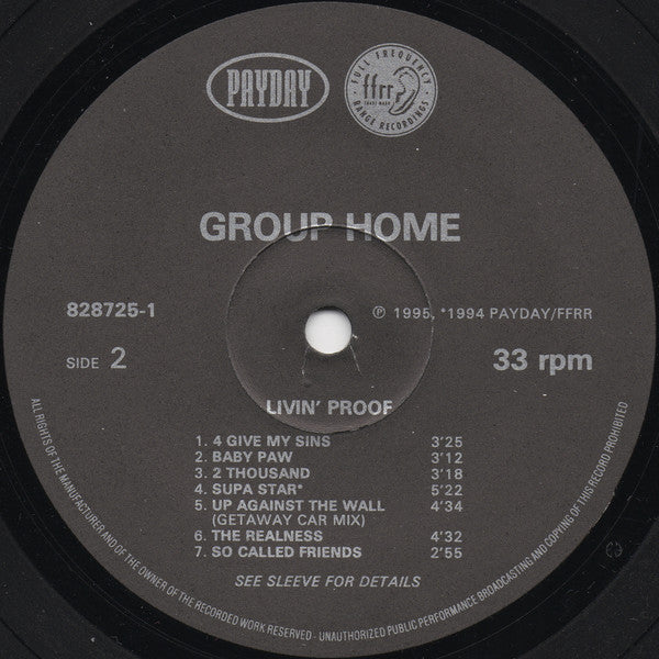 Group Home : Livin' Proof (LP, Album)