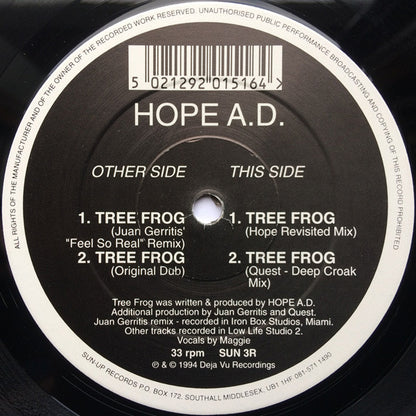 Hope A.D.* : Tree Frog (12")