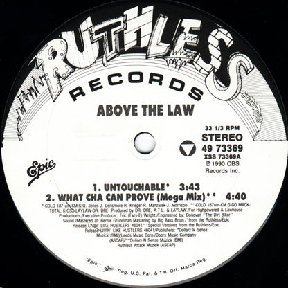 Above The Law : Untouchable (12")