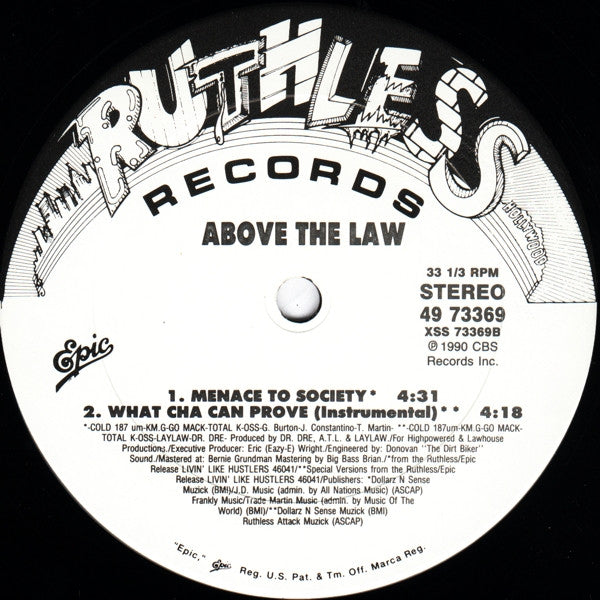Above The Law : Untouchable (12")