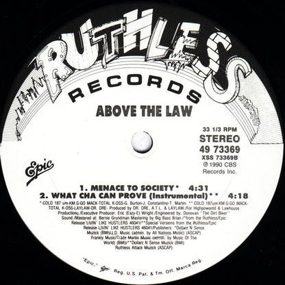 Above The Law : Untouchable (12")