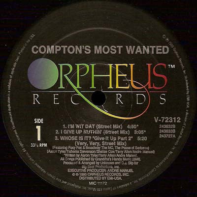 CMW : I'm Wit Dat / I Give Up Nuthin / Whose Is It? Give It Up! (12")