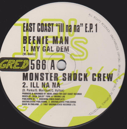 Various : East Coast "Ill Na Na" E.P. 1 (12", EP)
